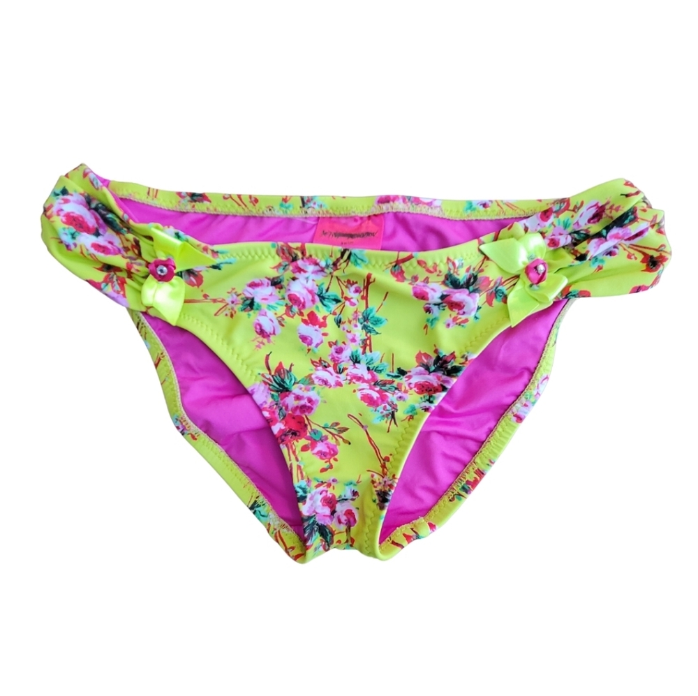 Betsey Johnson Bikini Bottoms Floral Swimsuit